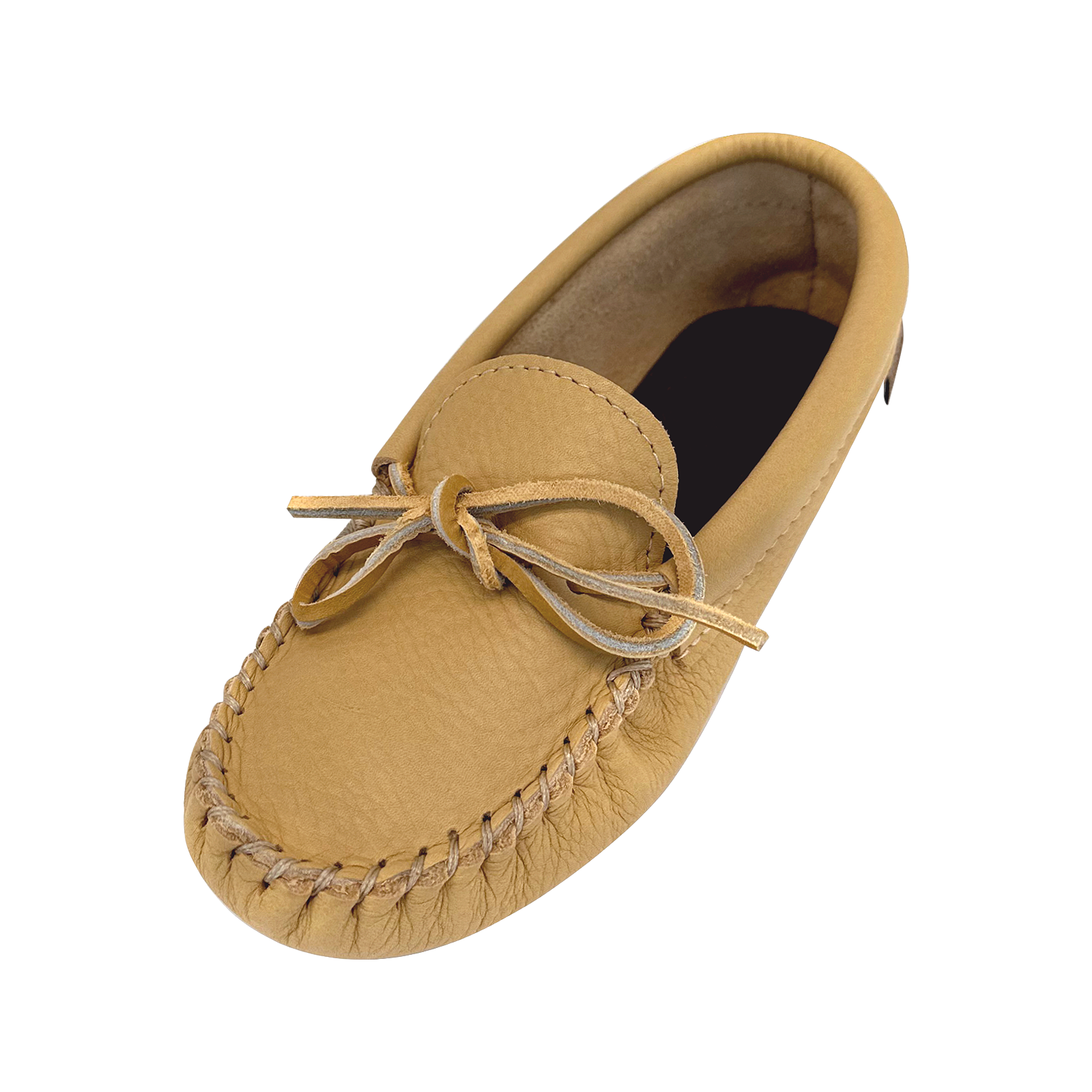 Ladies leather moccasin slippers on sale