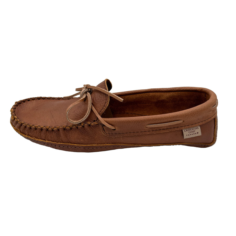 Men's Soft Sole Wide Width Leather Moccasins