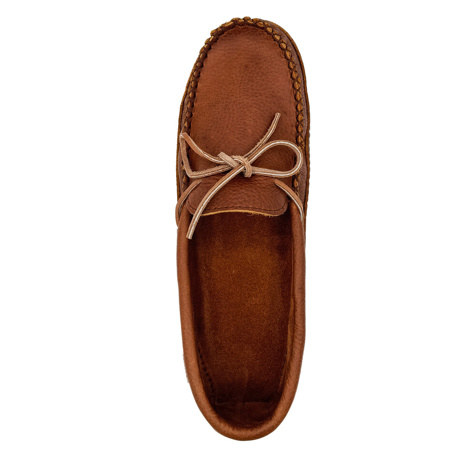 Men's Soft Sole Wide Width Leather Moccasins