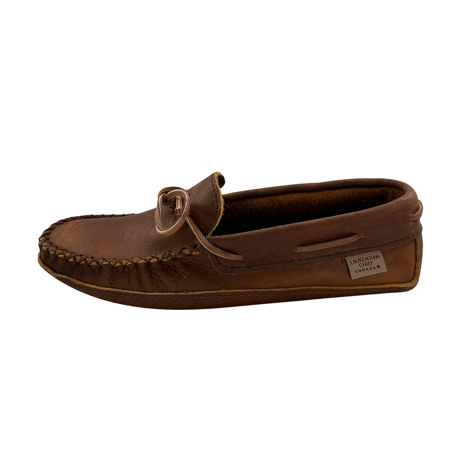 Men's Soft Sole Wide Width Leather Moccasins