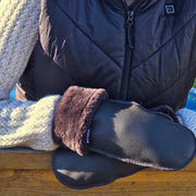 Women's Brown Sheepskin Mittens