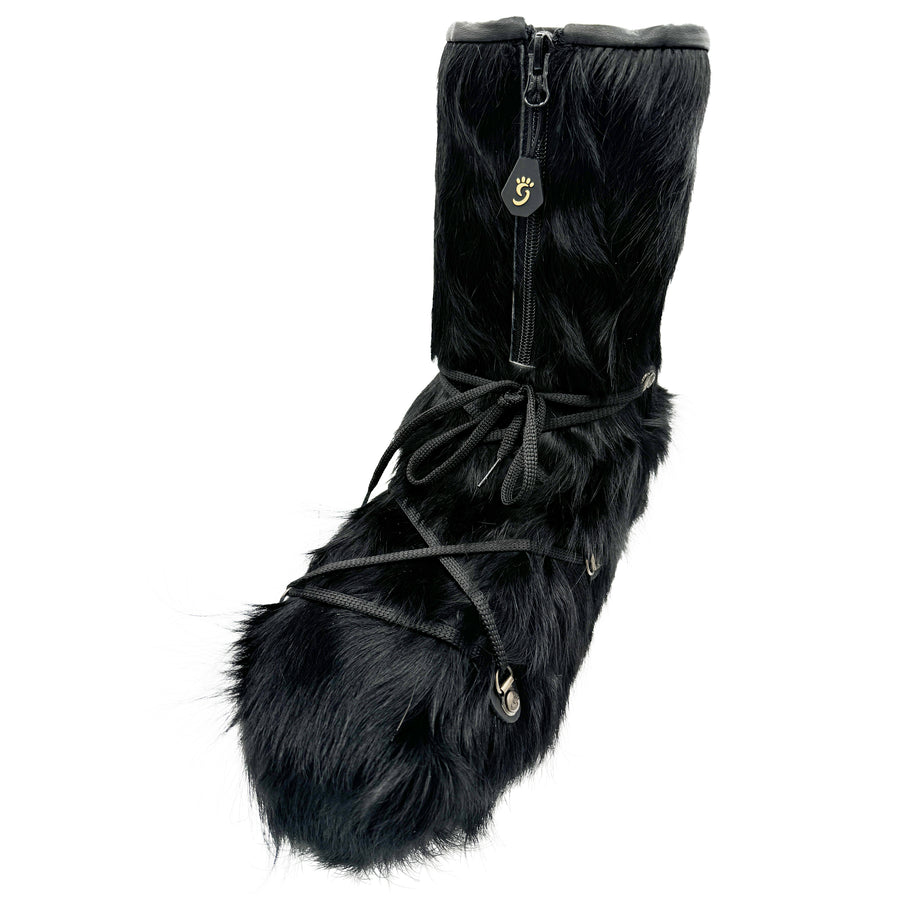 Unisex Black Cow Hide Mukluk