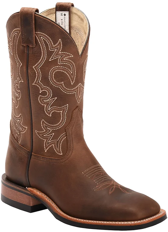 Men's Leather Brahma Roper Cowboy Boots