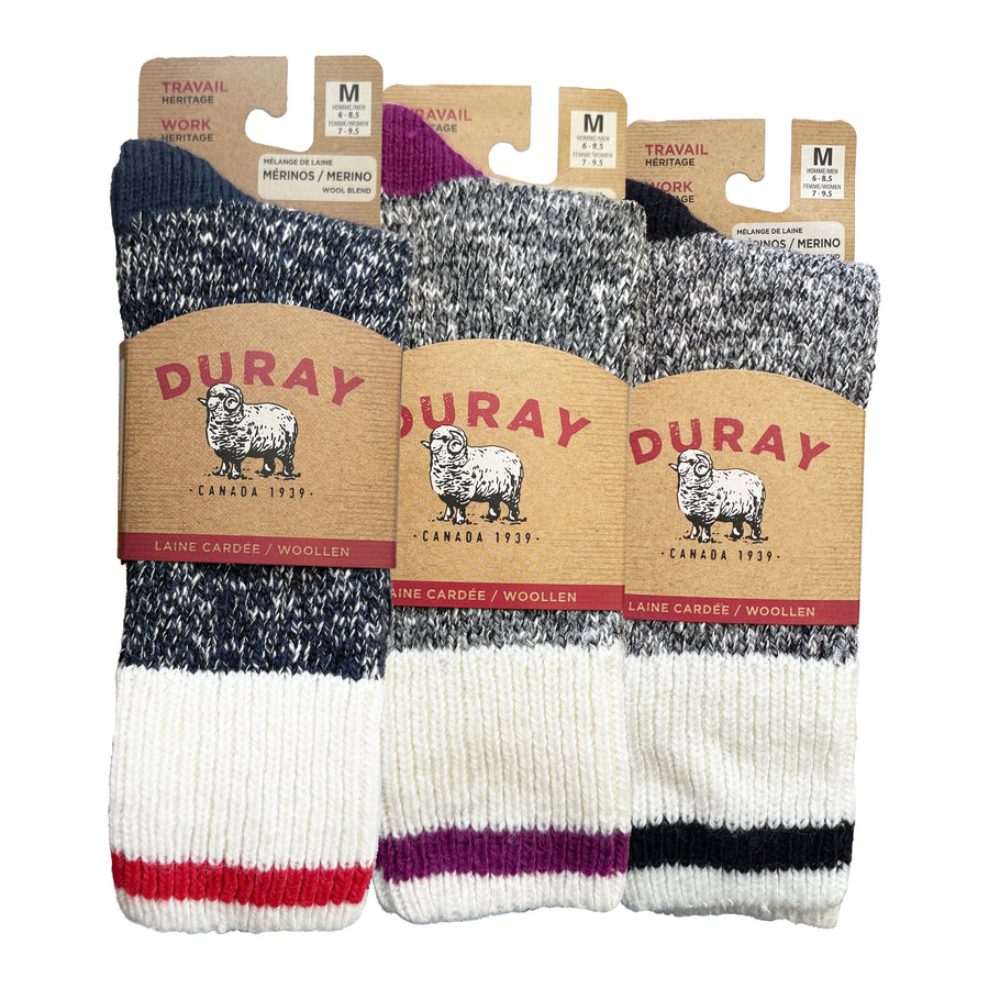 Women's Heavy Crew Wool Work Socks (Pack of 3)