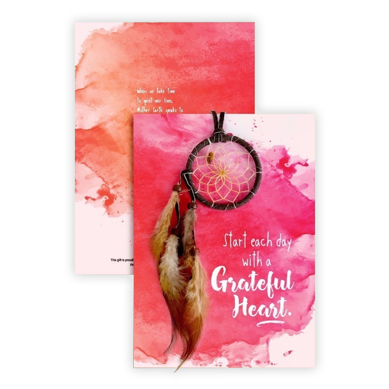 Splash Blank Greeting Card with Dreamcatcher