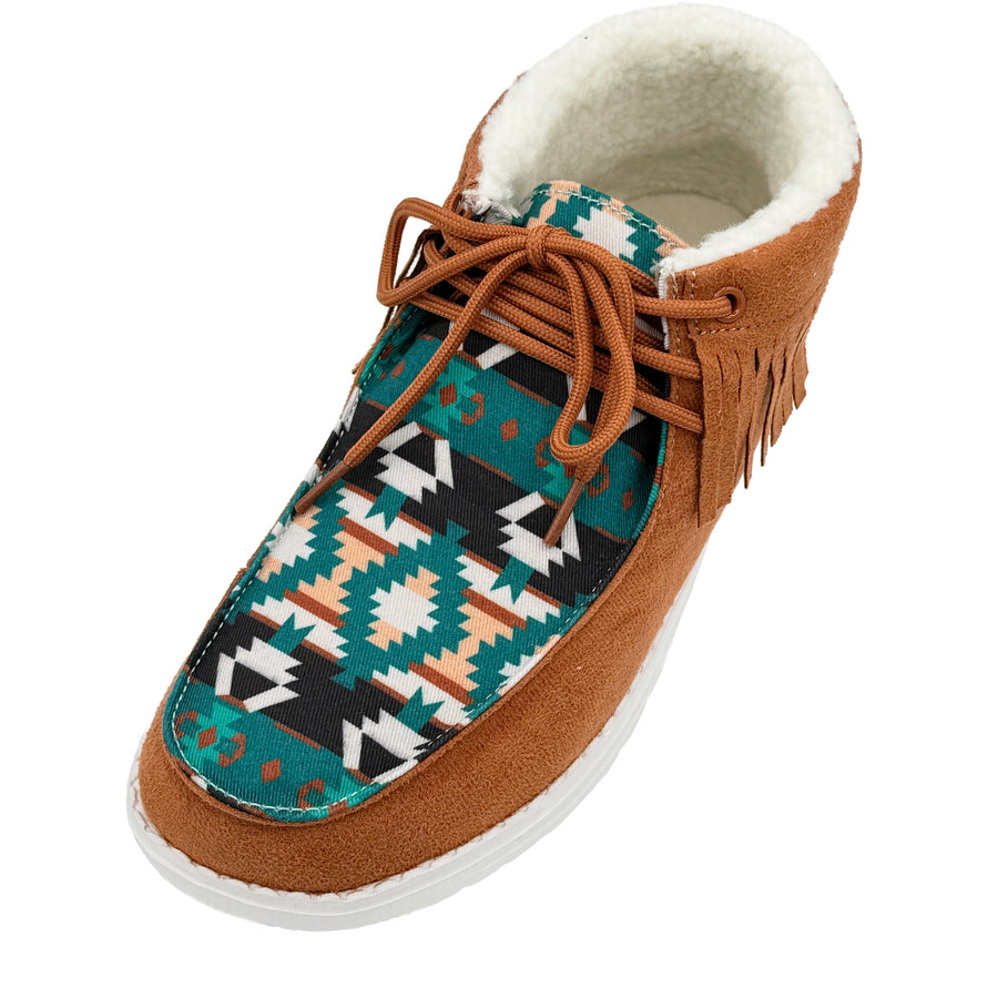 Women's Western Mesquite Fringed Moccasin Boots