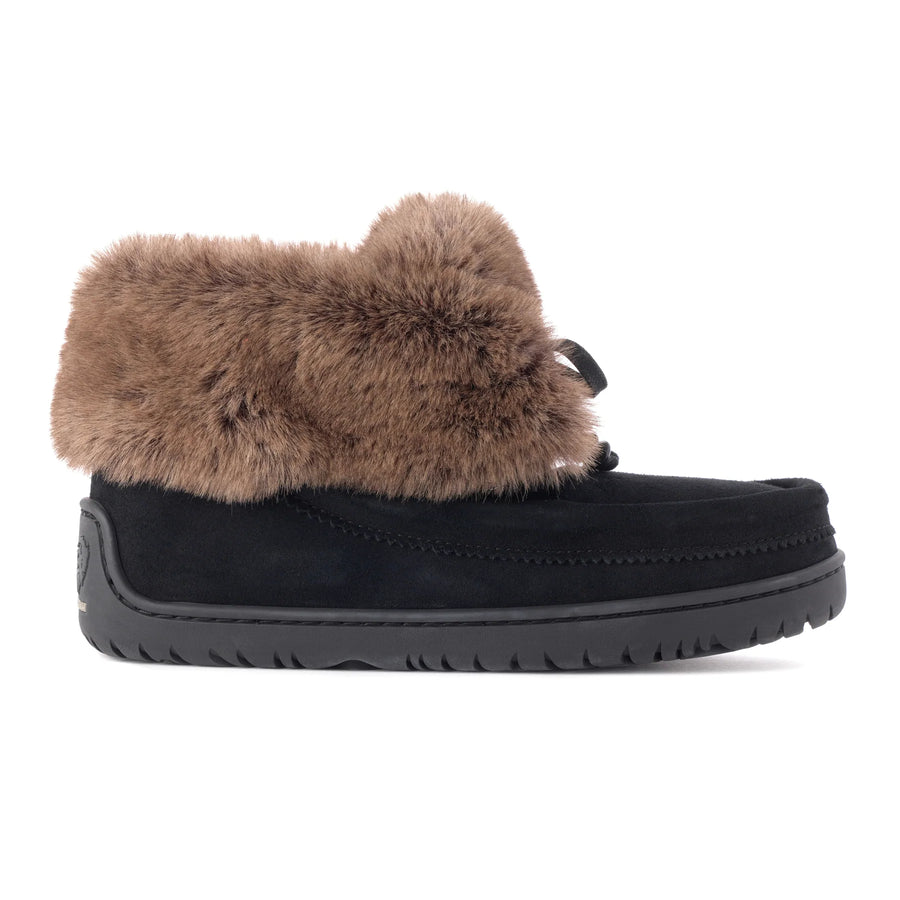 Faux Fur Micro Ankle Mukluk for Women