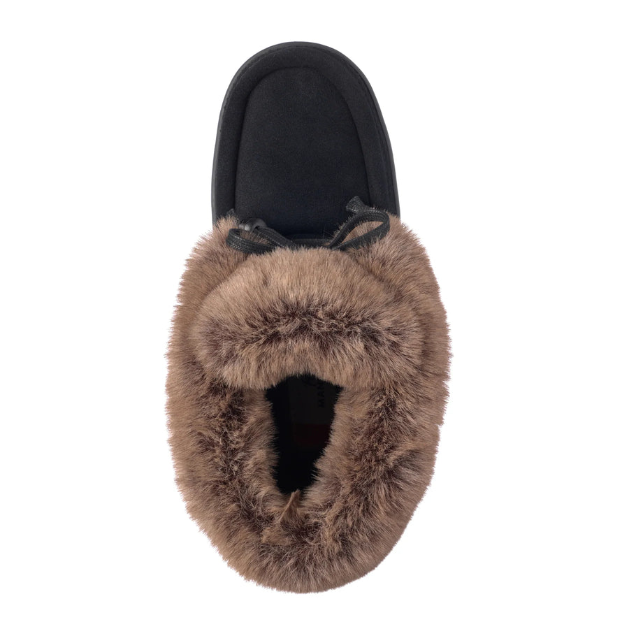 Faux Fur Micro Ankle Mukluk for Women