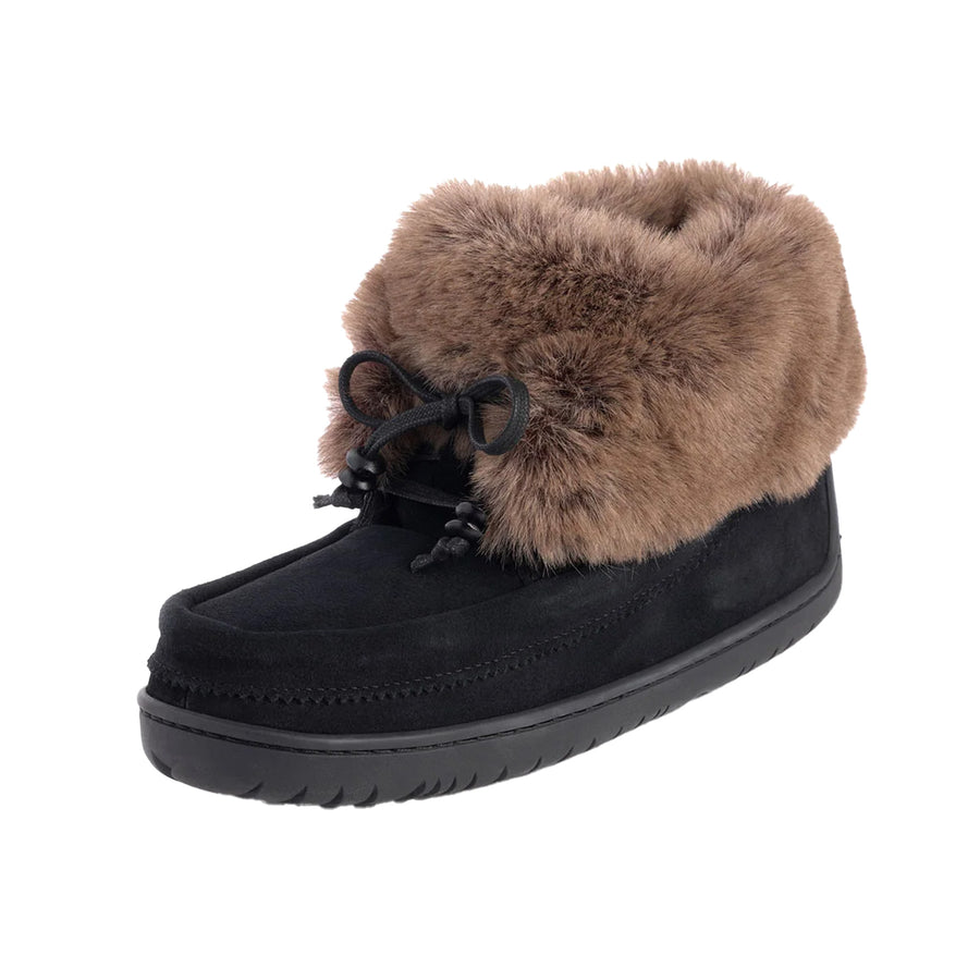 Faux Fur Micro Ankle Mukluk for Women