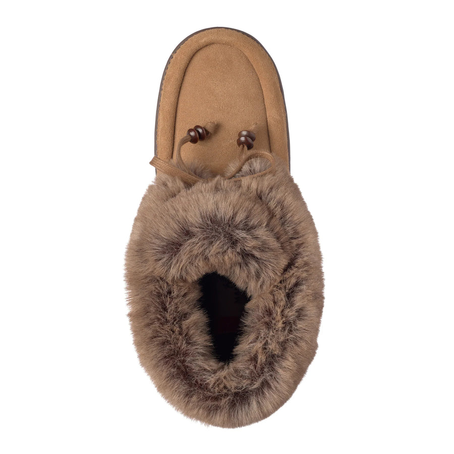 Faux Fur Micro Ankle Mukluk for Women