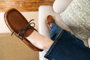 Men's Soft Sole Wide Width Leather Moccasins