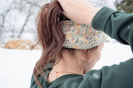 'The Brown Bear' Knit Ear Warmer Headband