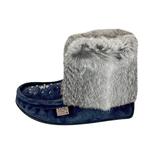 Women's Short Tsar 8" Rabbit Fur Mukluks (Final Clearance 5 & 6 only)