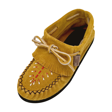 WOMEN'S HARD SOLE MOCCASINS – Leather-Moccasins