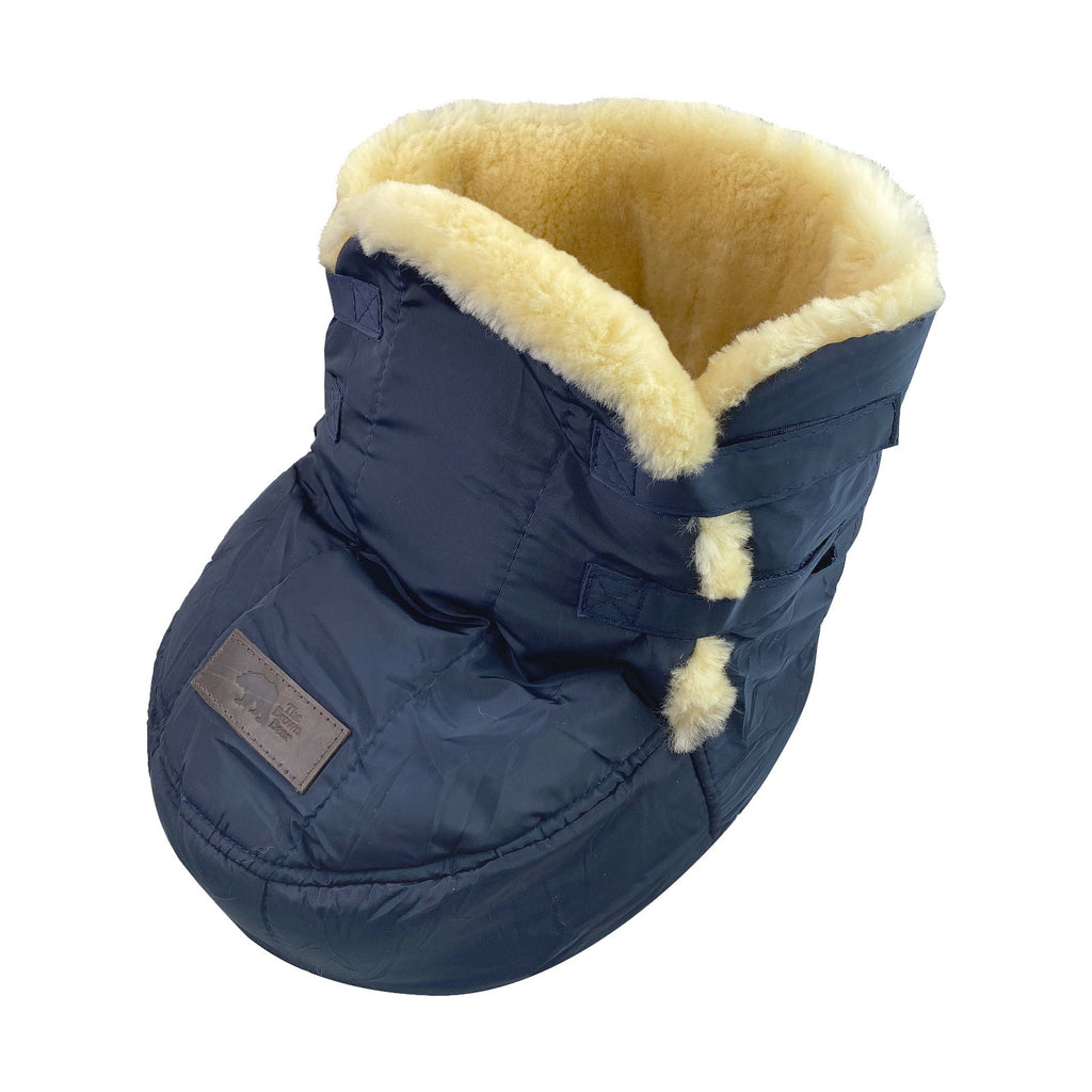 Luxury Sheepskin UK Made Double Footmuff Foot Warmer Under Desk at