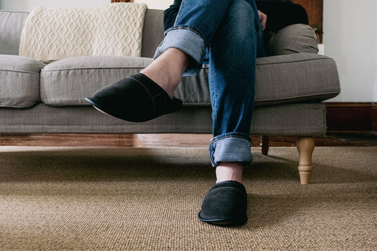 Men's Sheepskin Slip-On Mule Slippers