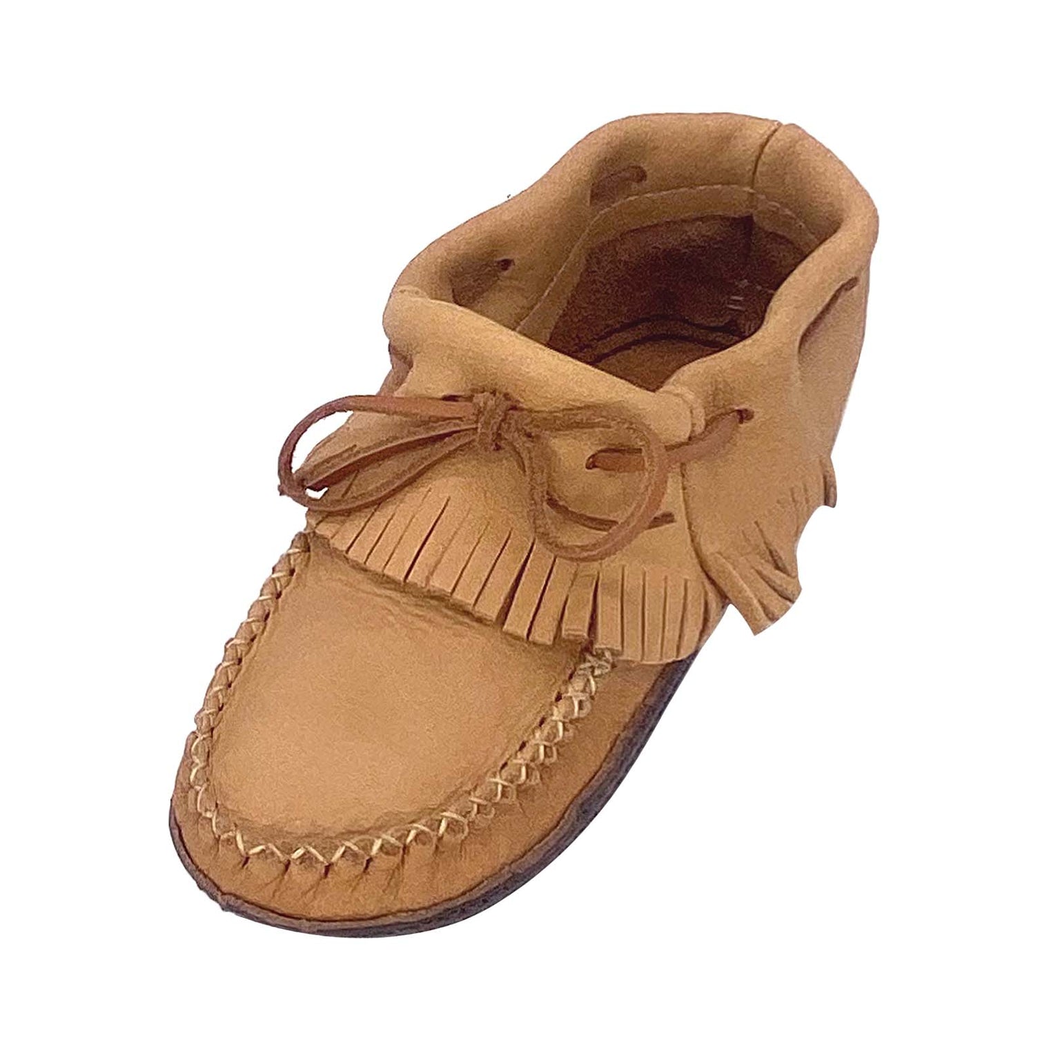 Women S Earthing Fringed Moccasins With Natural Non Insulated Soles Leather Moccasins