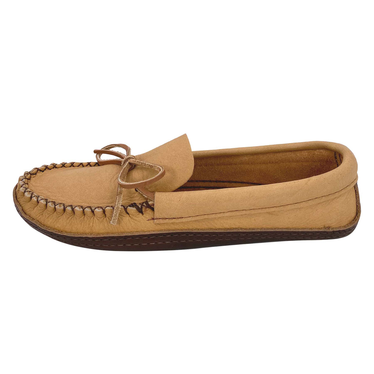 Men's Moose Hide Leather Moccasins with Oil Tan Soles for Earthing ...